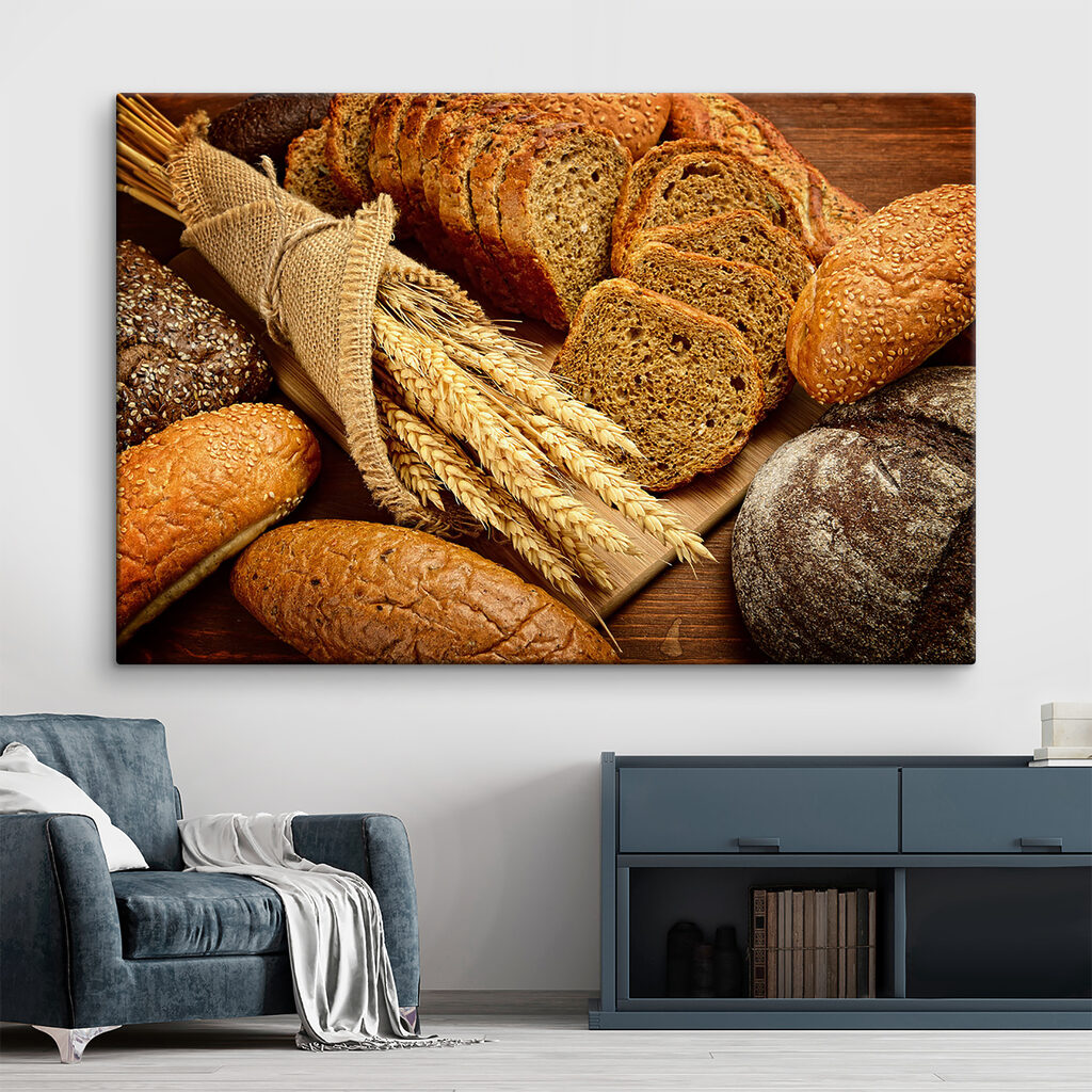 Pane con crosta dorata in un ambiente