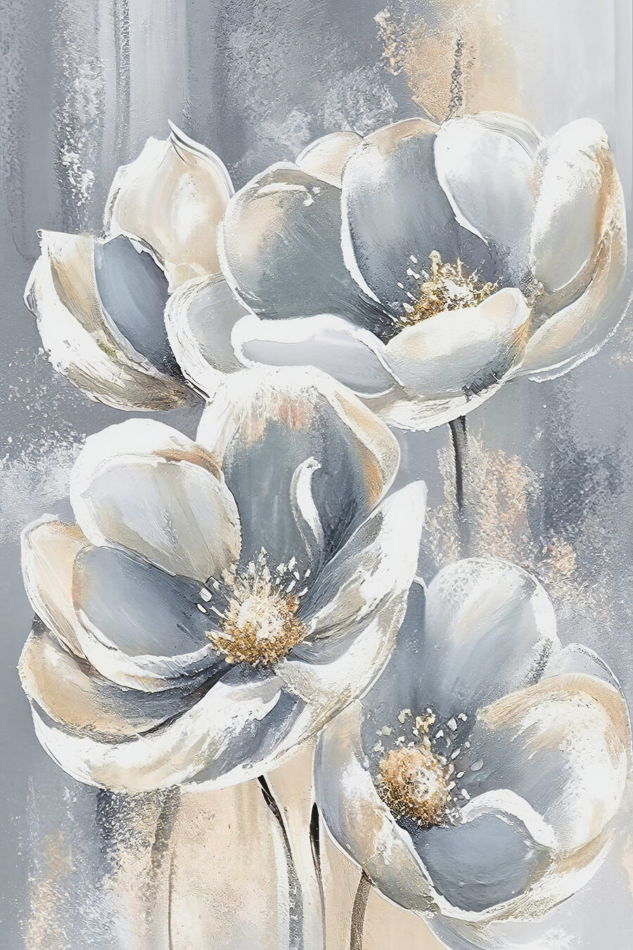 Cuori gialli tra petali — design completo