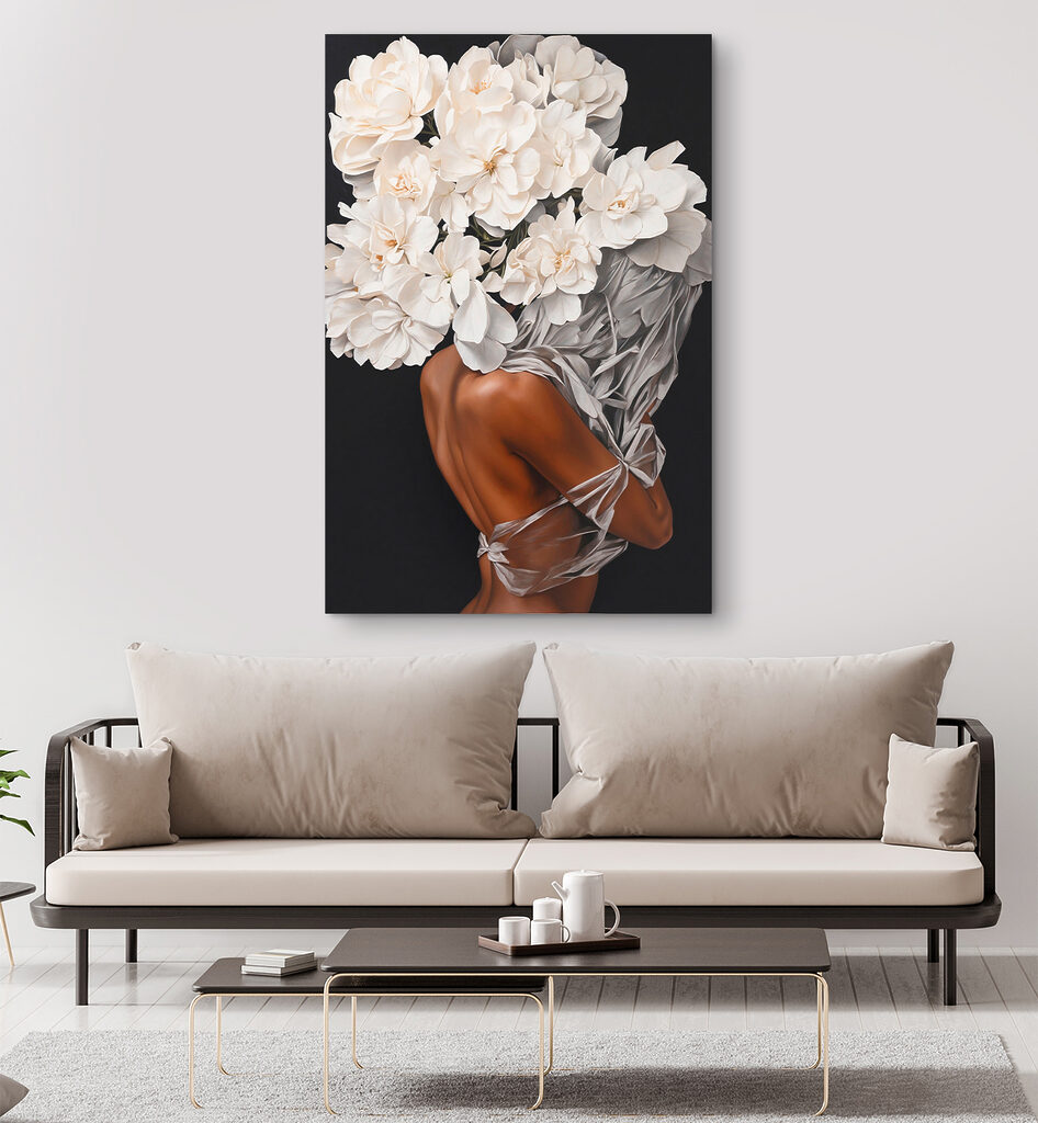 Corona bianca sulle spalle — ambiente 2