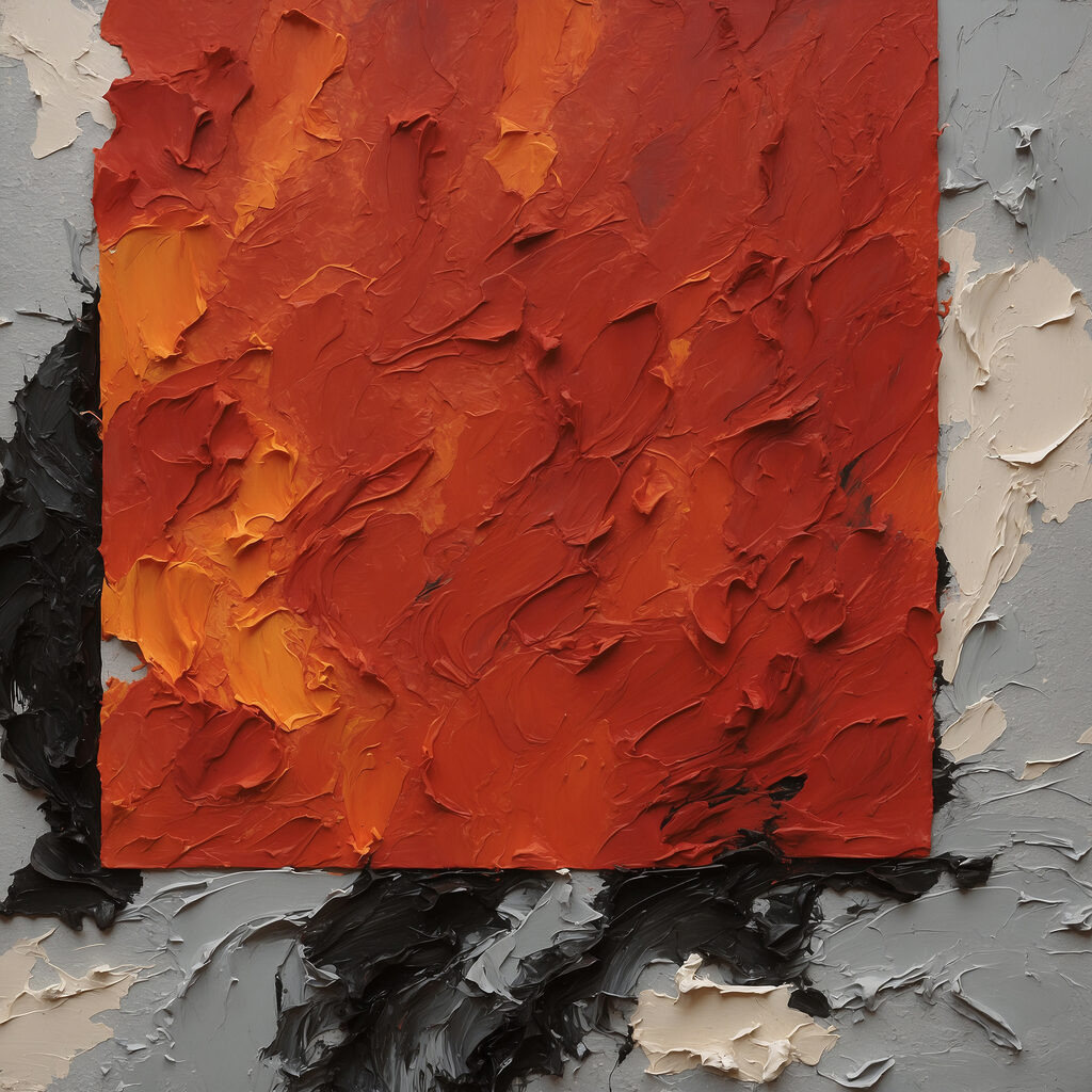 Finestra rosso-arancio — design completo