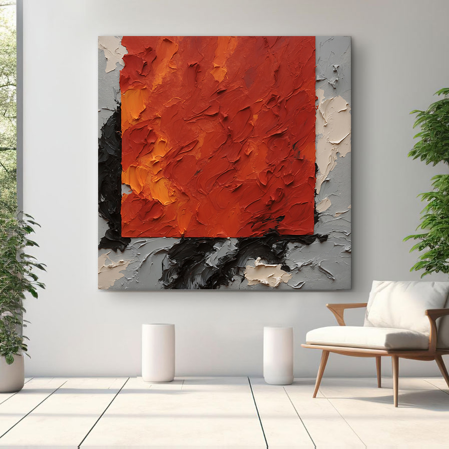 Finestra rosso-arancio — ambiente 1