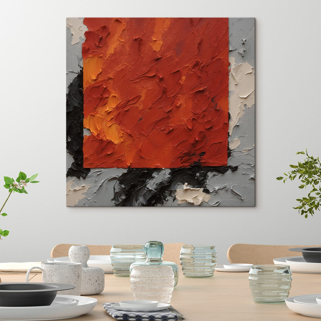 Finestra rosso-arancio — ambiente 4