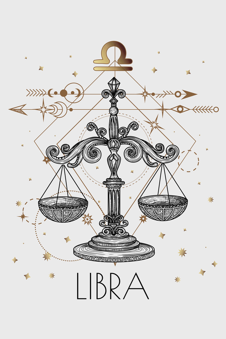 Bilancia tra le stelle — design completo