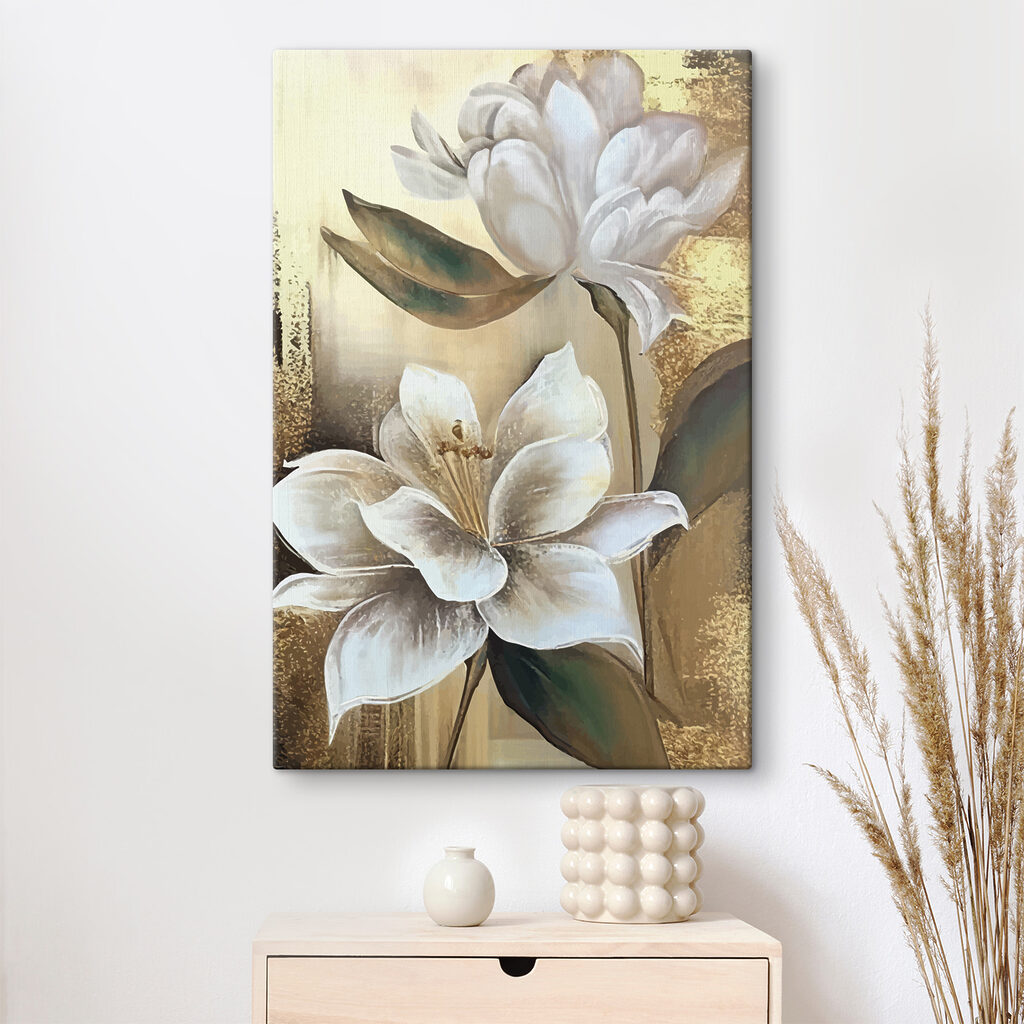Fiori bianchi nel bagliore — ambiente 2
