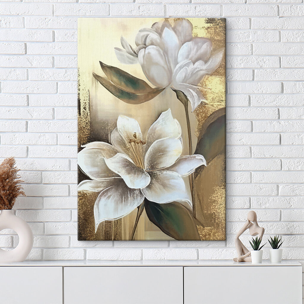 Fiori bianchi nel bagliore — ambiente 3