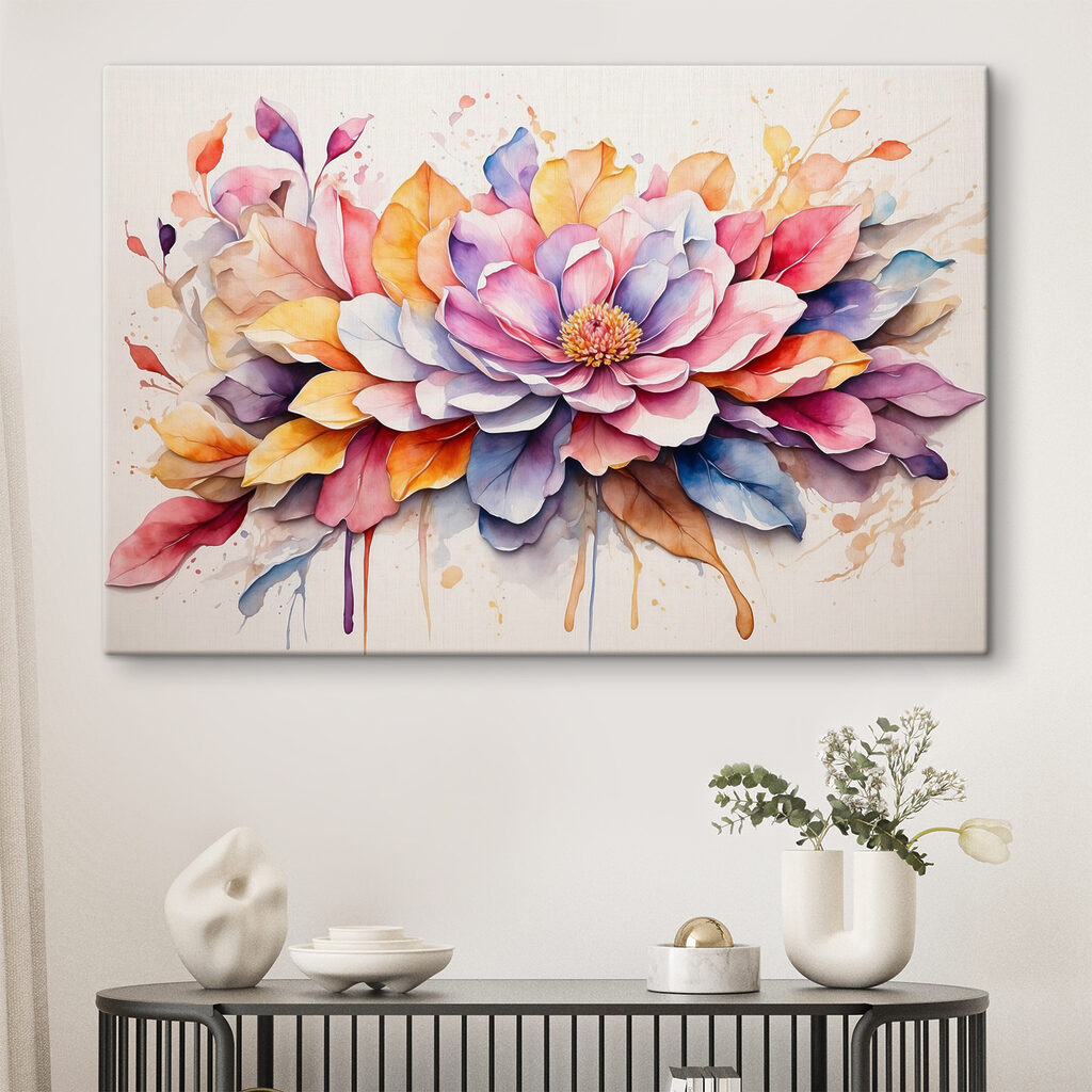 Fiore ad acquerello — ambiente 1