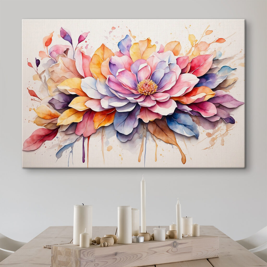 Fiore ad acquerello — ambiente 3