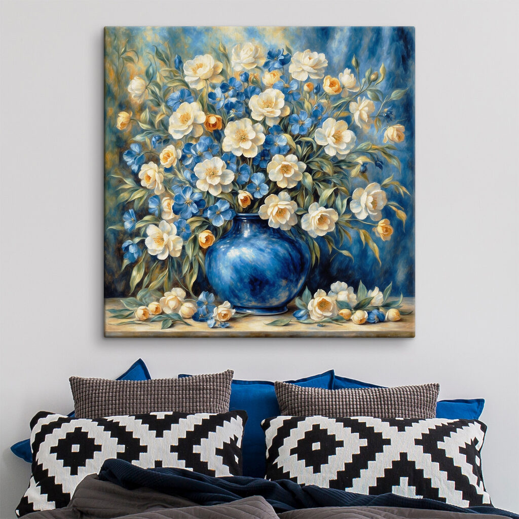 Fiori nel vaso blu — ambiente 2