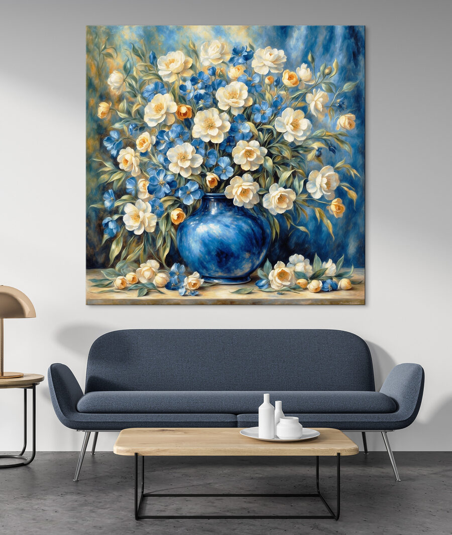 Fiori nel vaso blu — ambiente 1