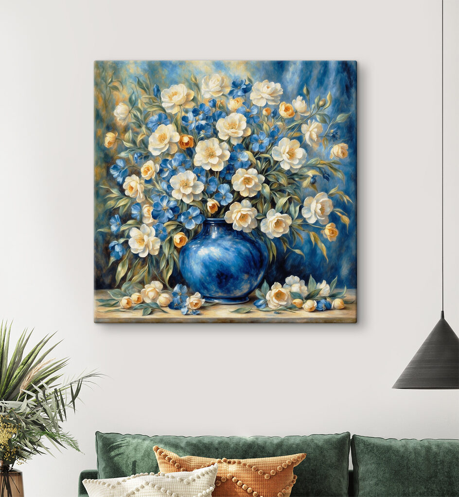 Fiori nel vaso blu — ambiente 3
