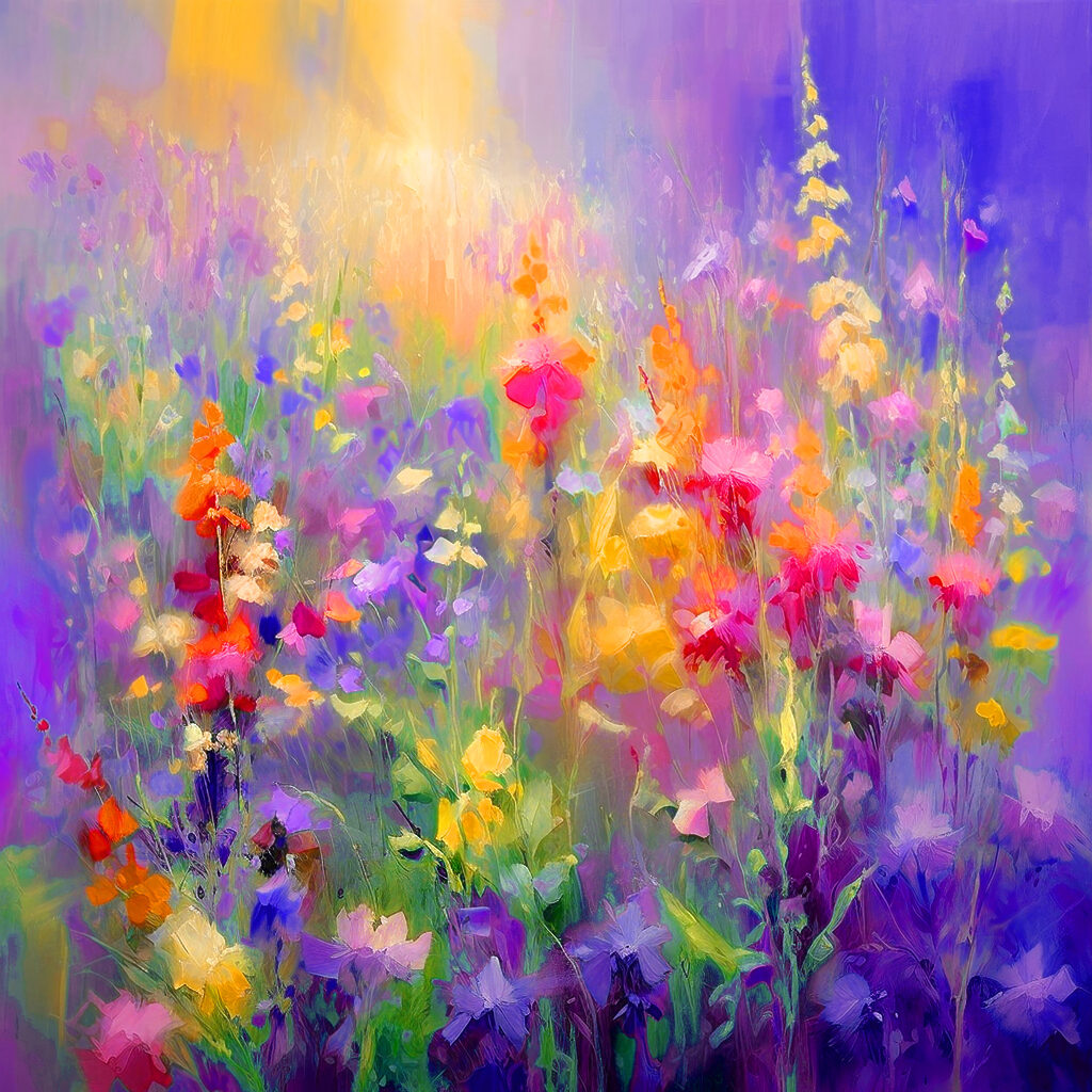 Fiori di campo accesi — design completo