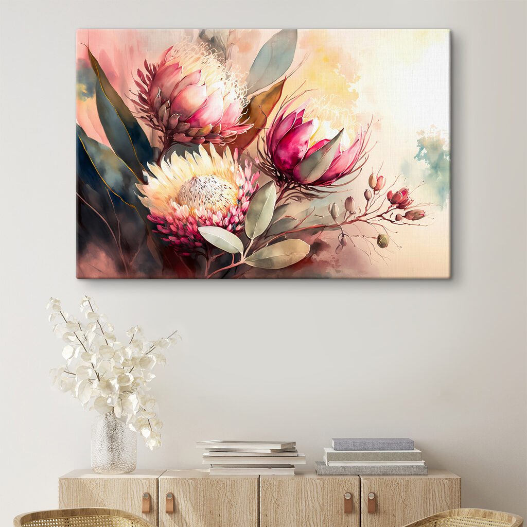 Fiori appuntiti ad acquerello — ambiente 1