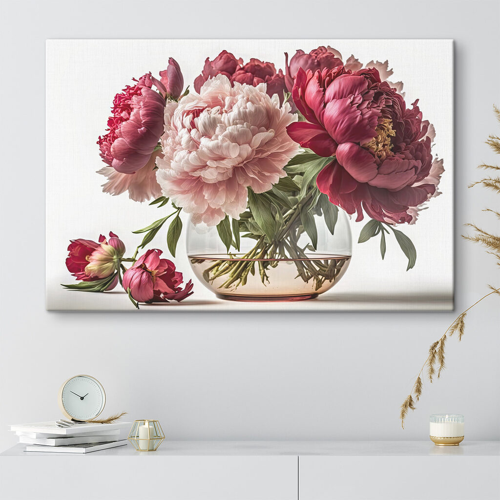 Peonie nel vetro — ambiente 2