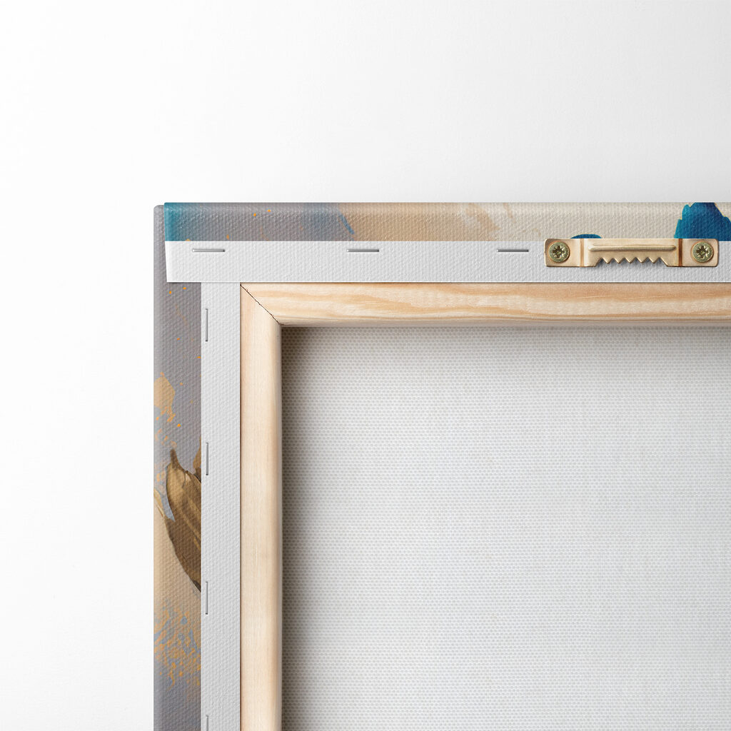 Due fiori blu cobalto — retro