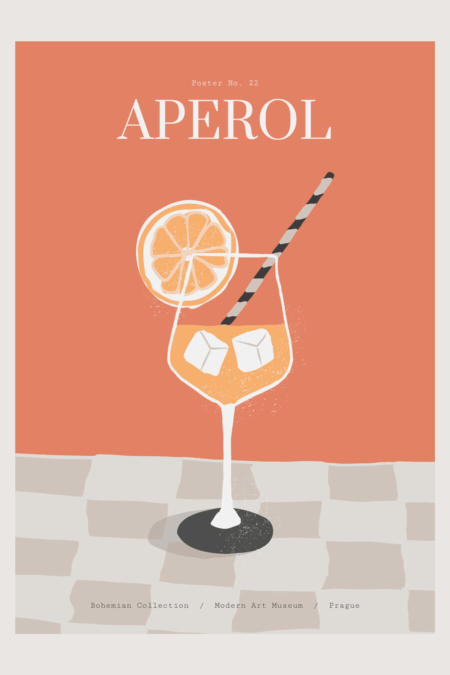 Aperol su scacchiera — design completo