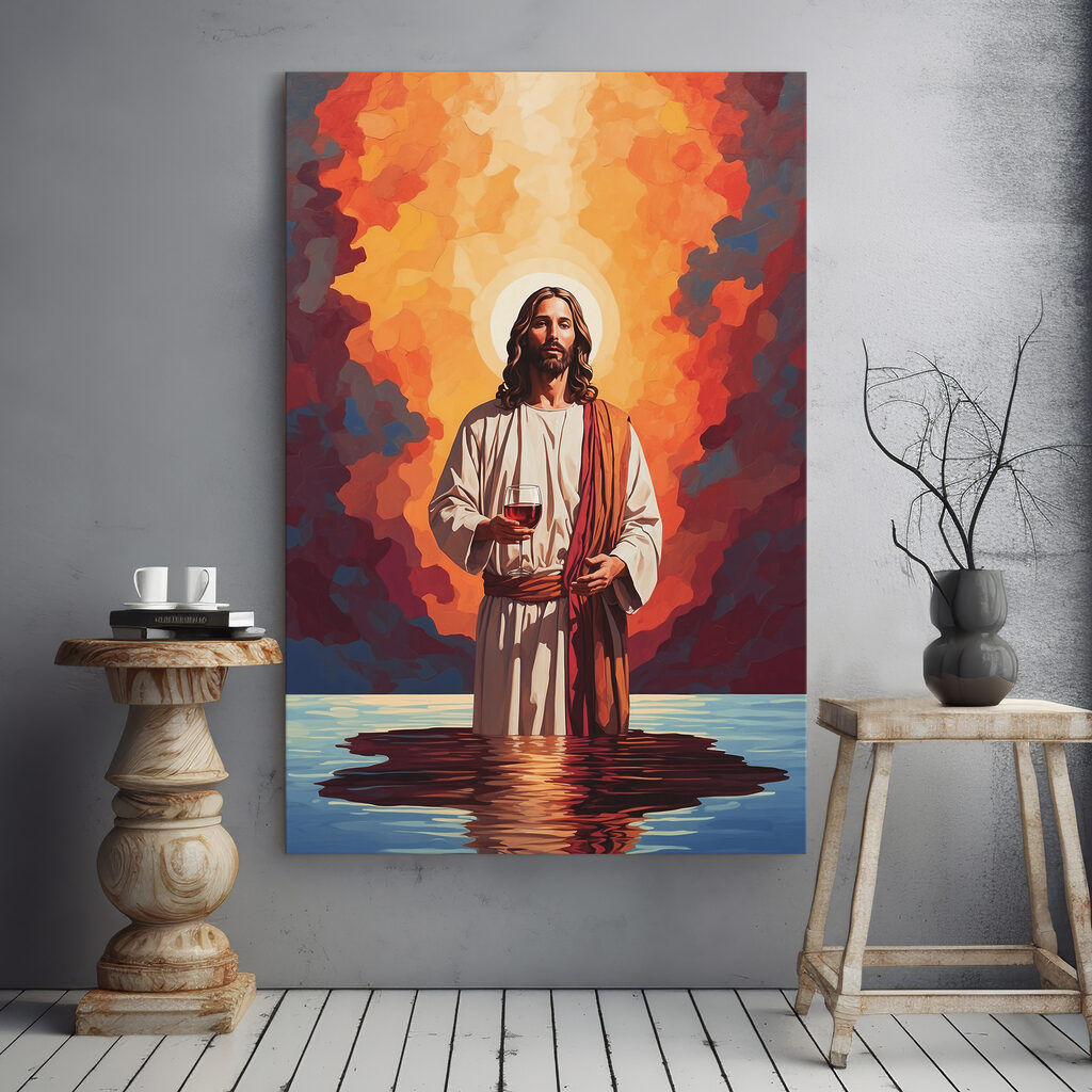 Figura sacra sull’acqua — ambiente 1