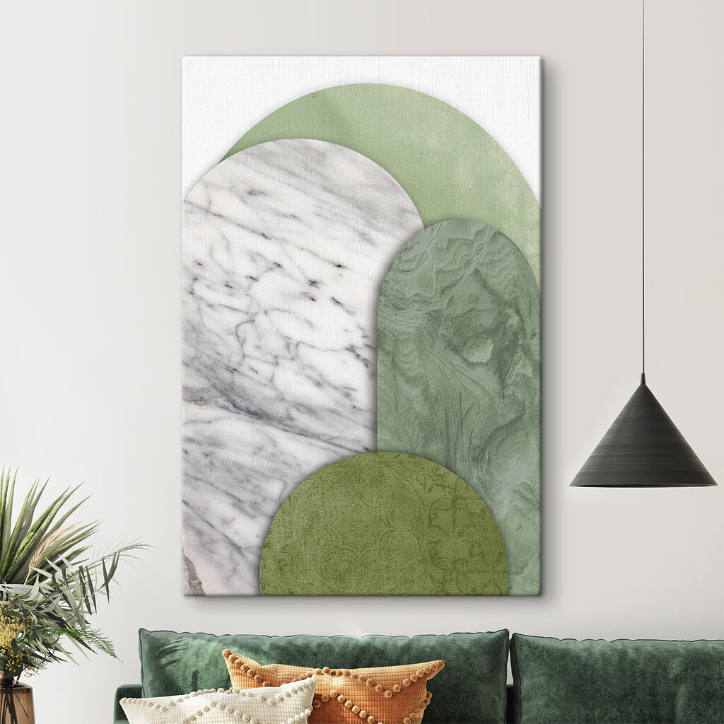 Curve verdi, venature bianche — ambiente 1