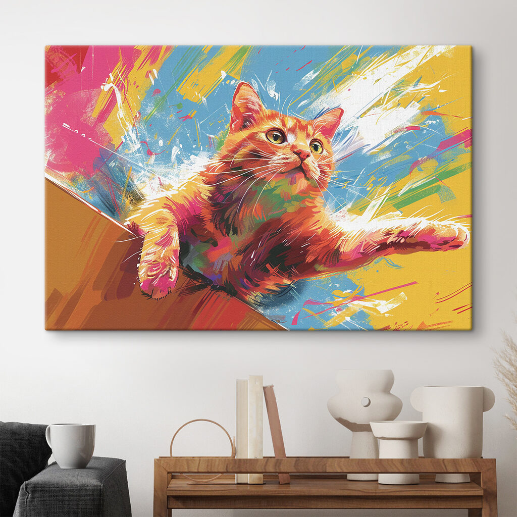 Gattino tra i colori — ambiente 1