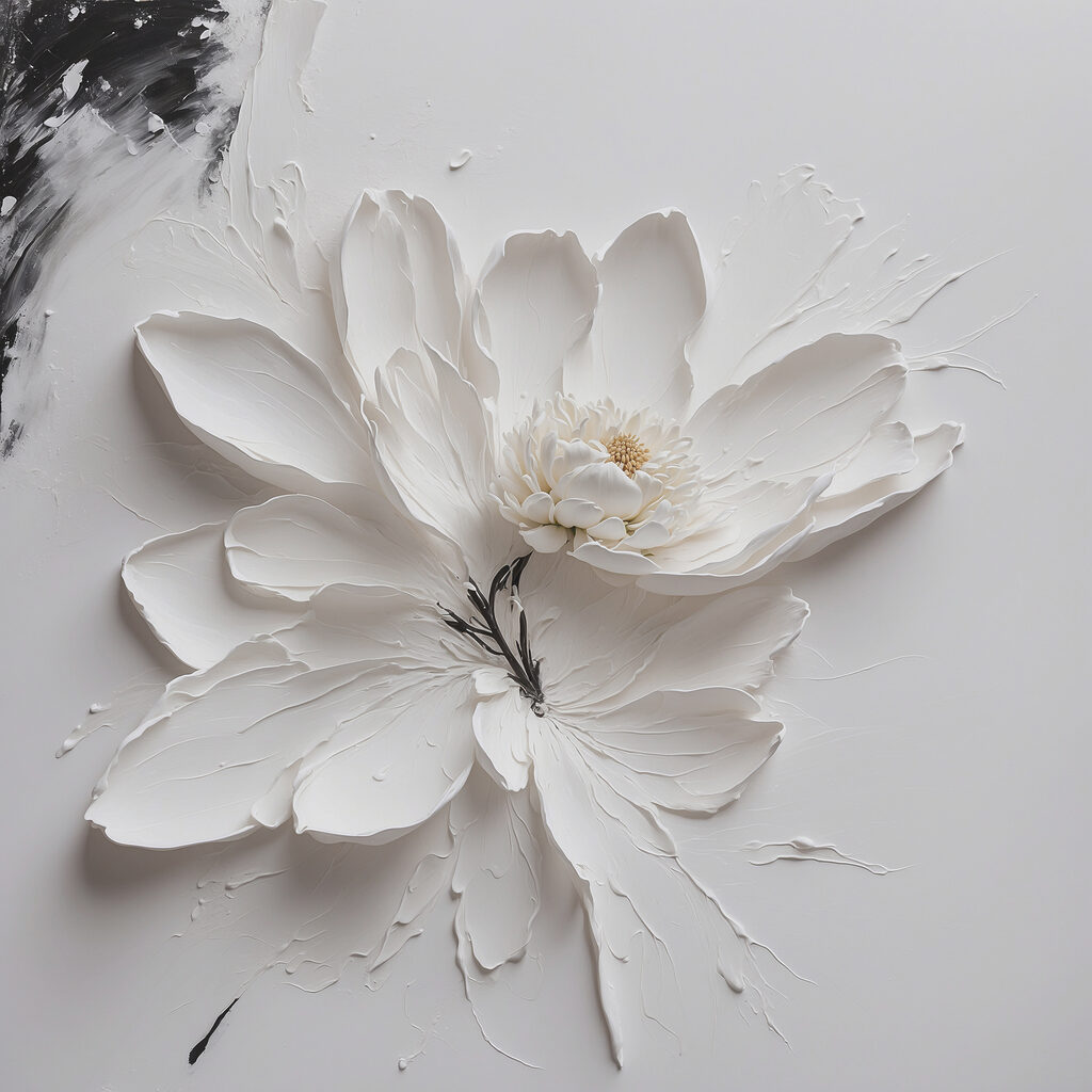 Un fiore bianco — design completo