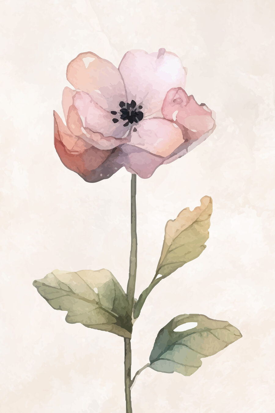 Un fiore rosa — design completo