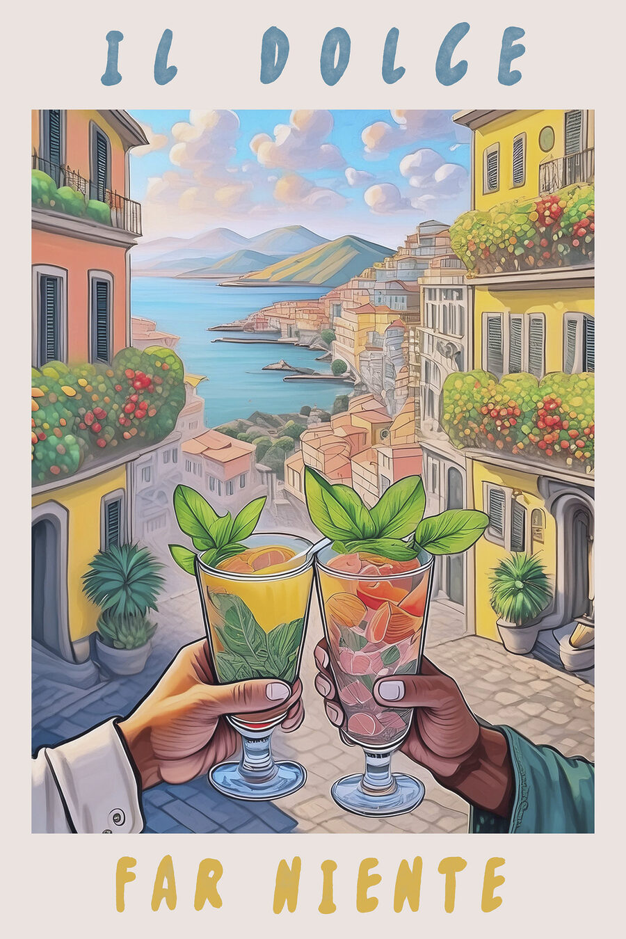 Brindisi sopra la costa — design completo