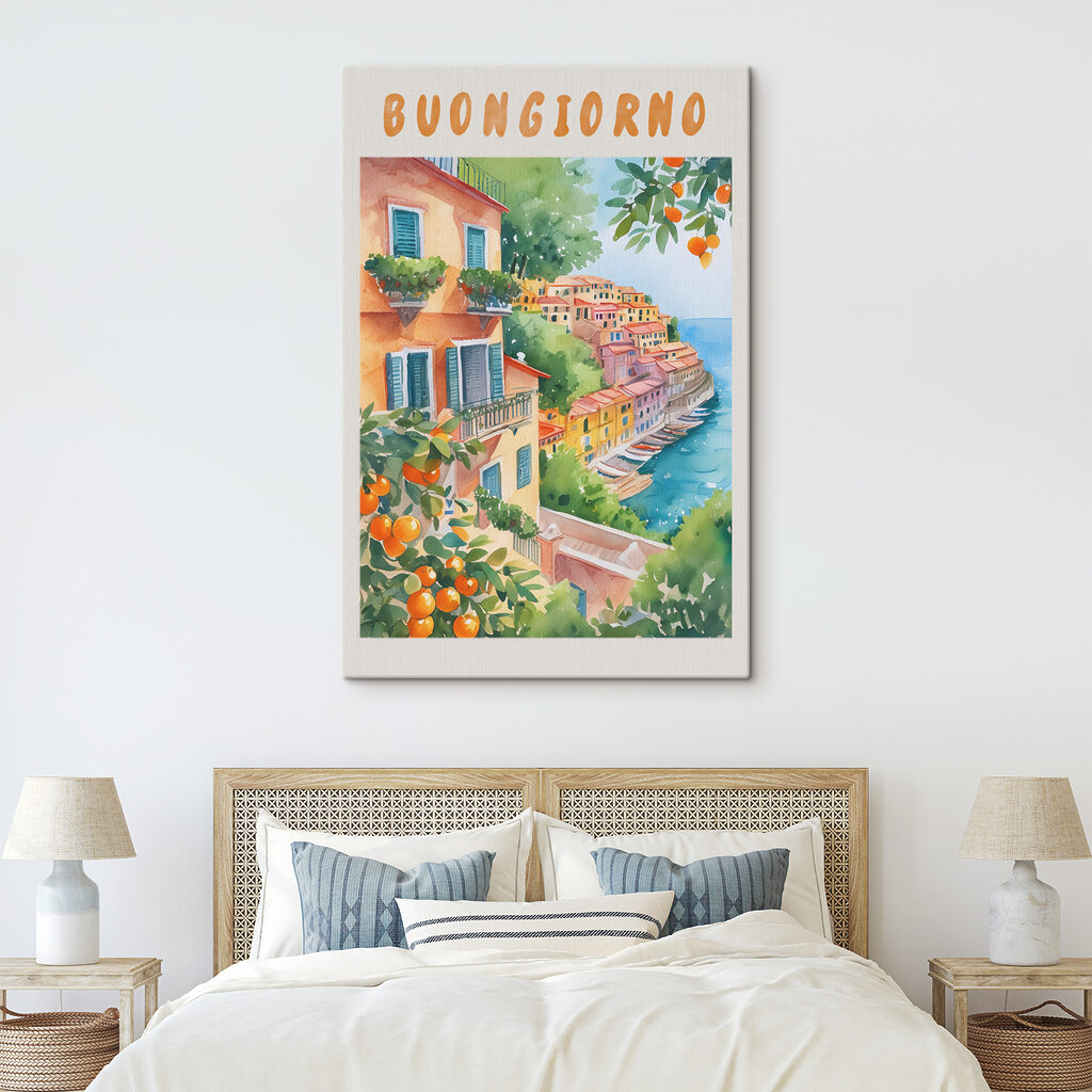 Buongiorno tra le arance in un ambiente