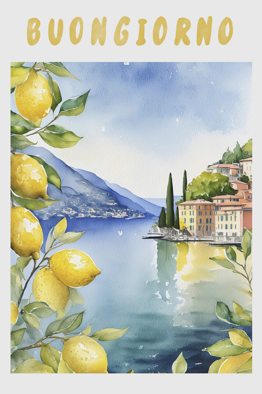 Buongiorno sul lago — design completo