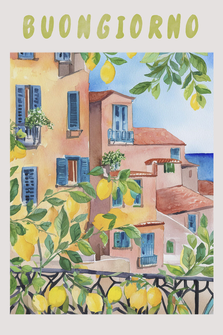 Buongiorno dal balcone — design completo
