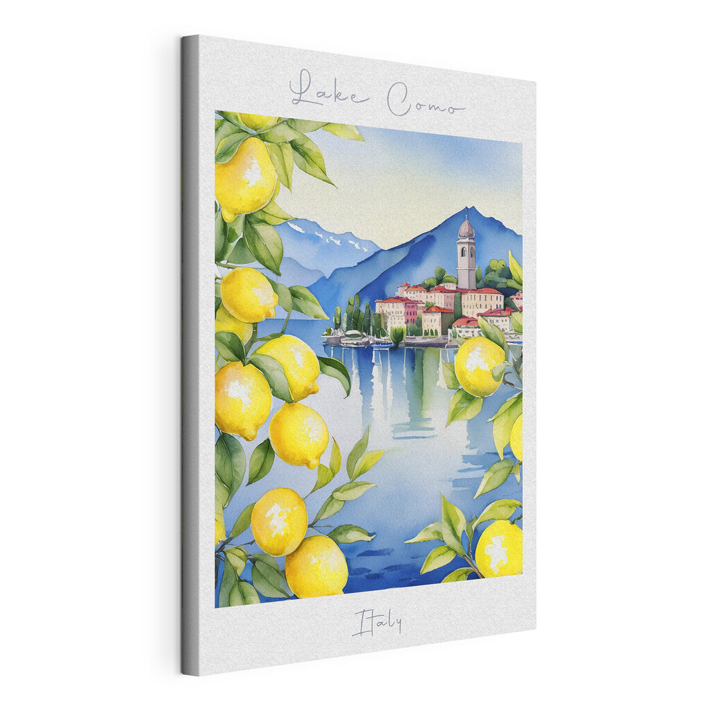 Como tra i limoni, tela tesa e bordo avvolto