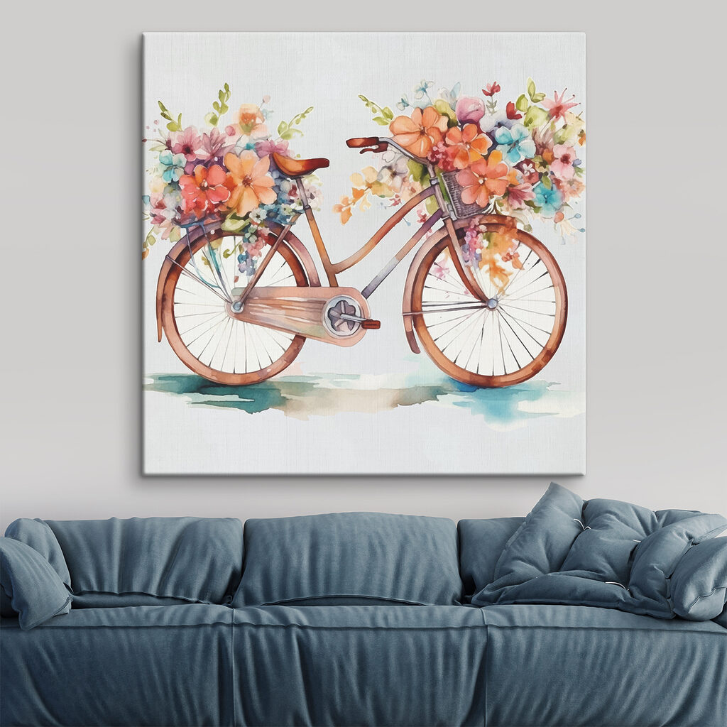 Bici carica di fiori — ambiente 2