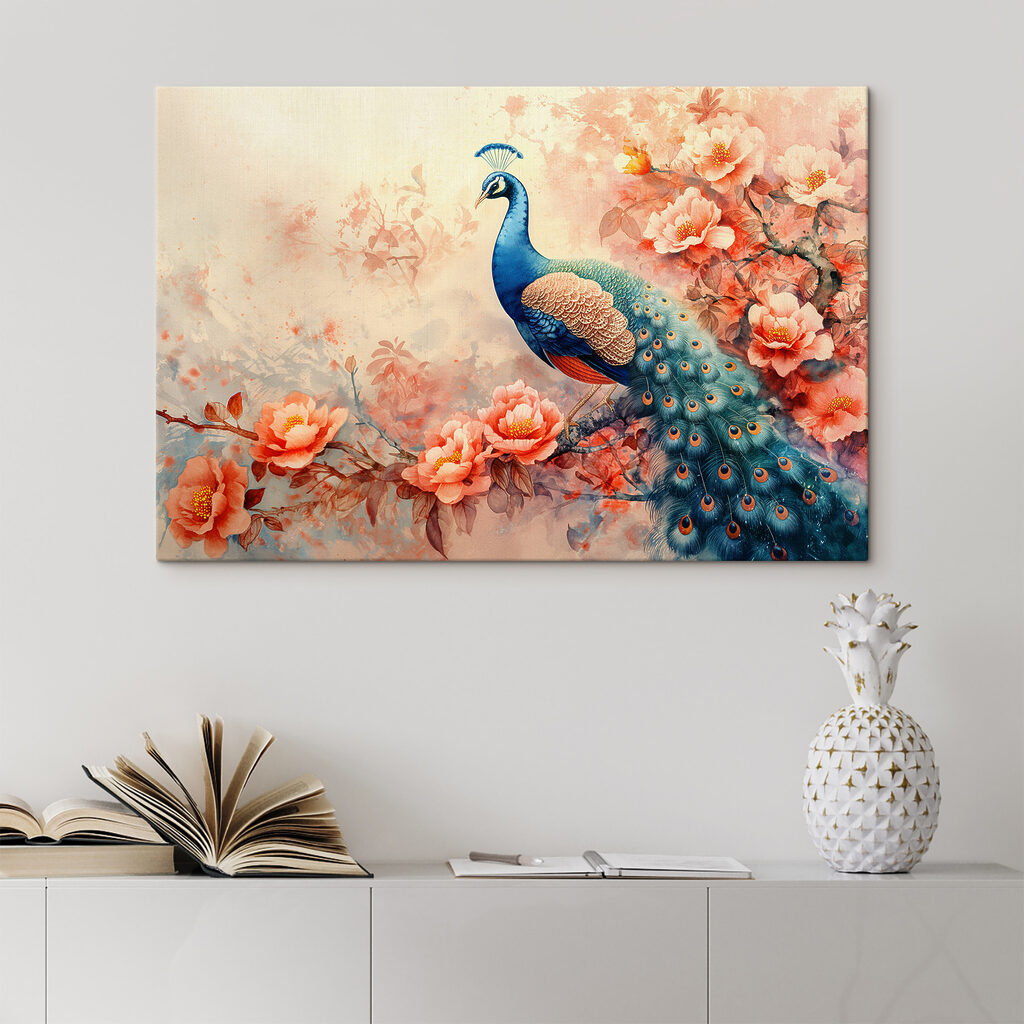 Pavone tra i fiori — ambiente 2