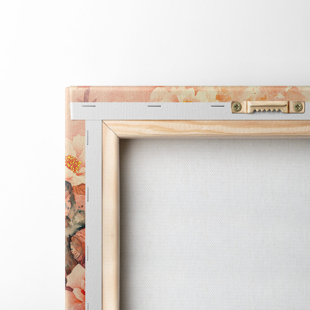 Pavone tra i fiori — retro