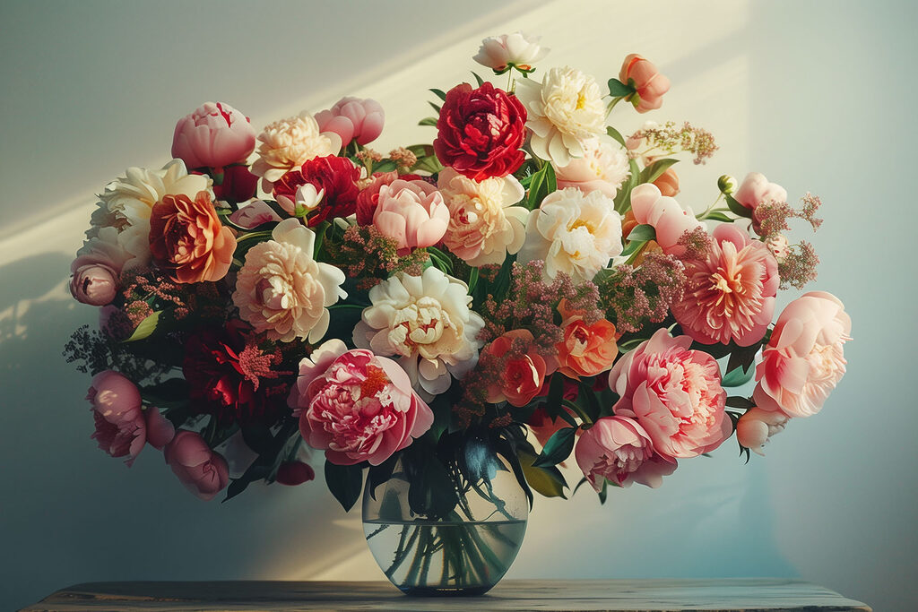 Bouquet nel sole — design completo