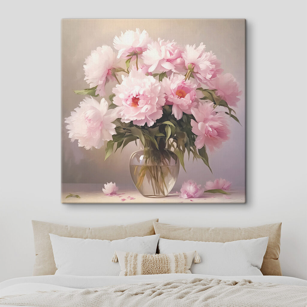 Fiori rosa nel vetro — ambiente 1