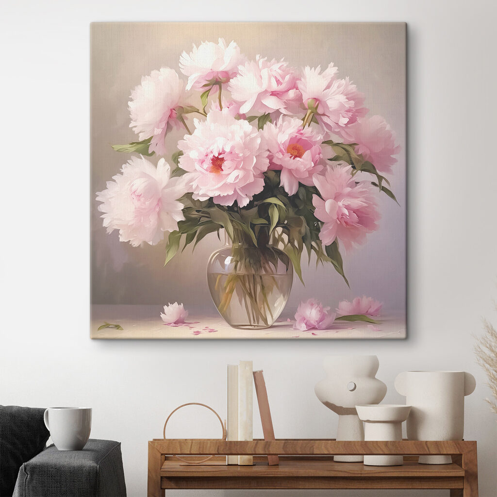 Fiori rosa nel vetro — ambiente 2