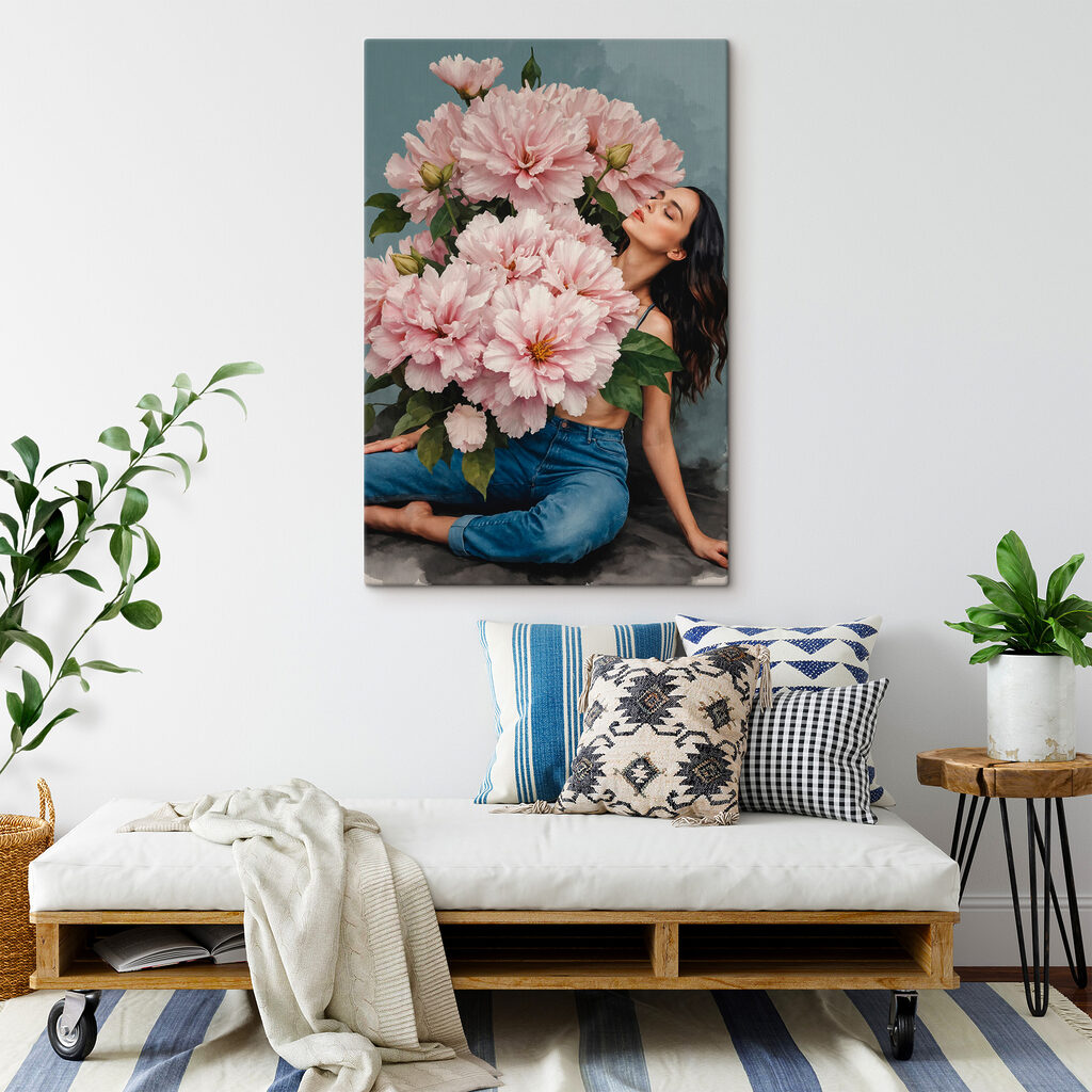 Nascosta tra peonie rosa — ambiente 3
