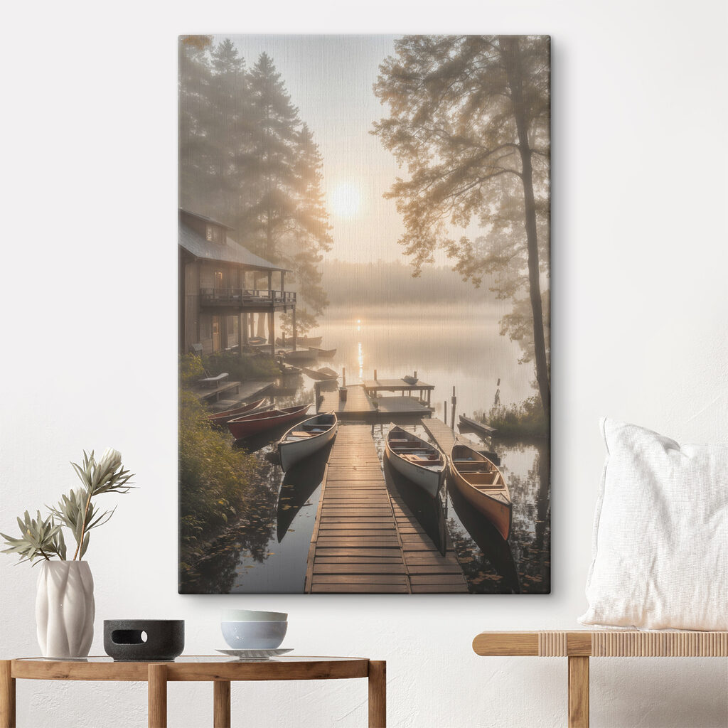 Pontile nella nebbia — ambiente 1