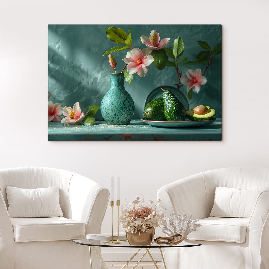 Fiori rosa e avocado — ambiente 2