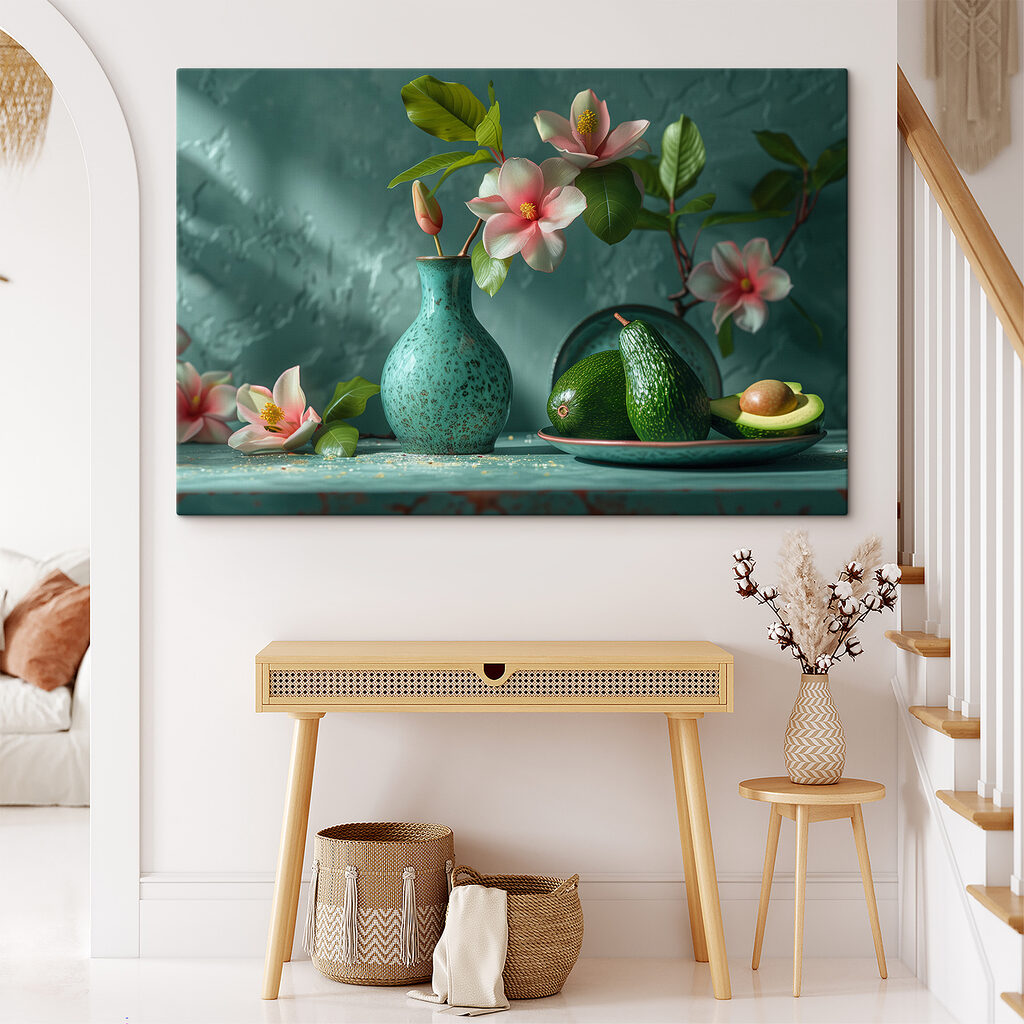 Fiori rosa e avocado — ambiente 1