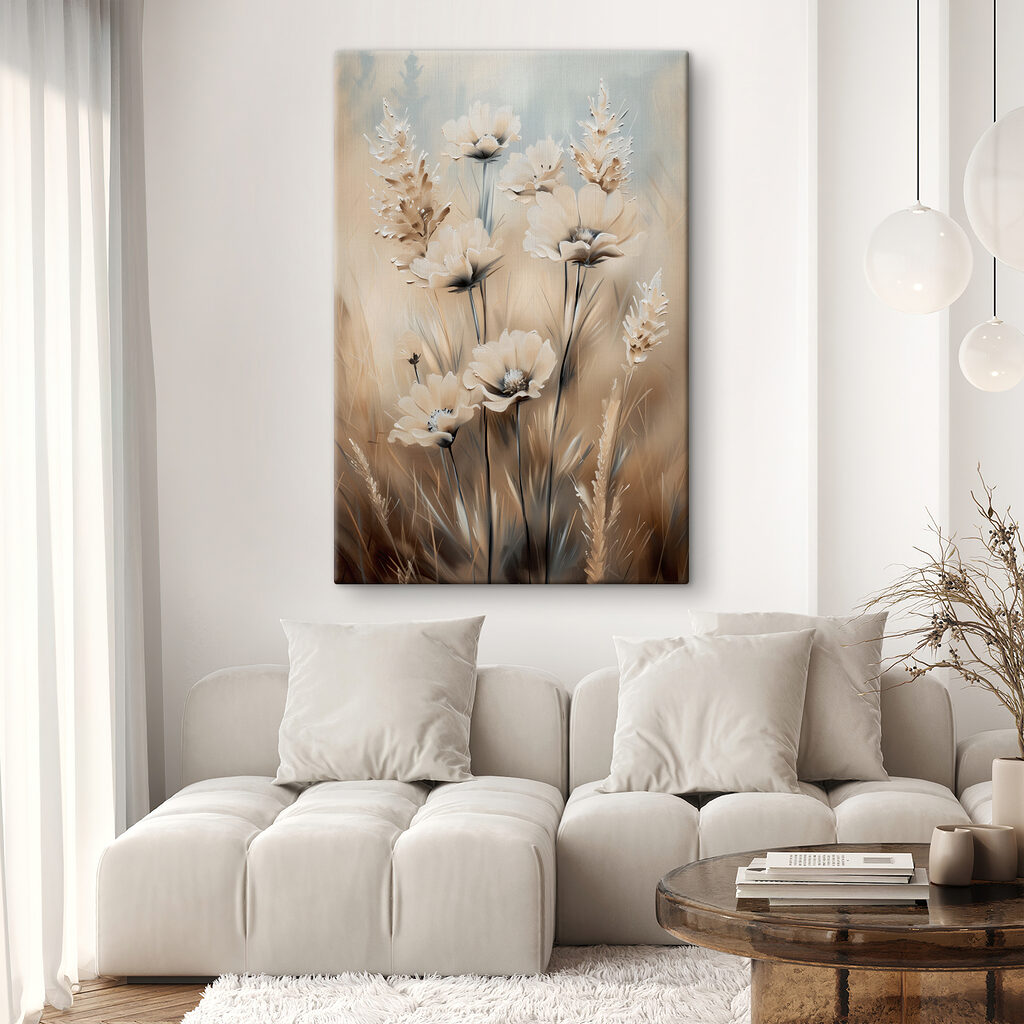 Fiori tra erba secca — ambiente 3