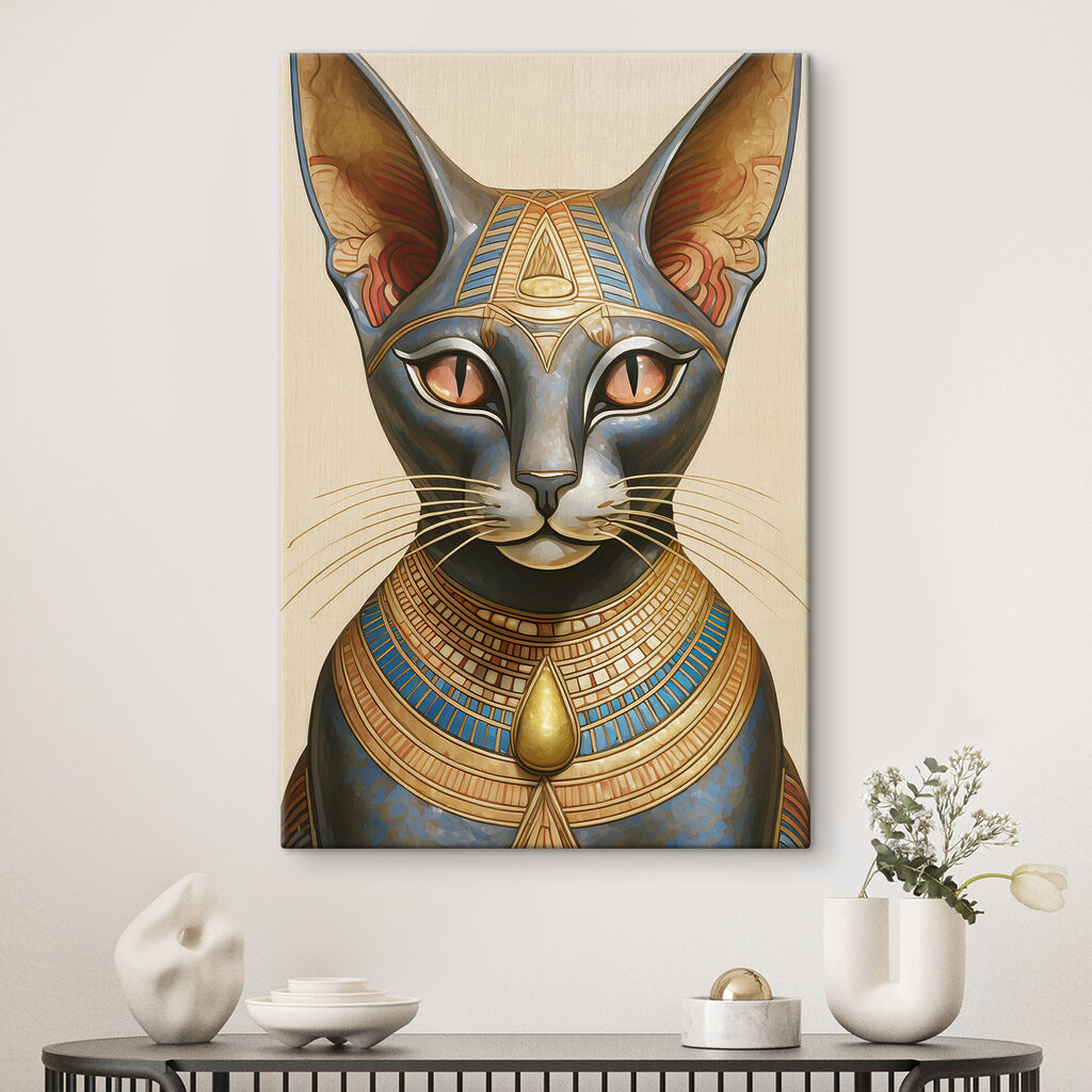 Gatto con collare dorato — ambiente 2