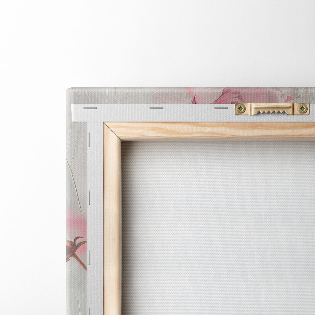 Peonie in nebbia rosa — retro