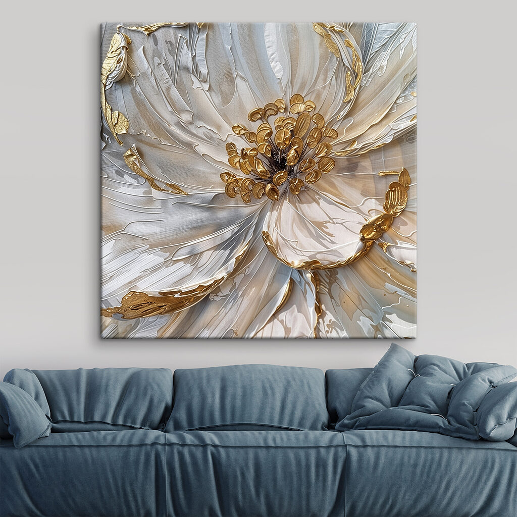 Fiore dai contorni dorati — ambiente 1