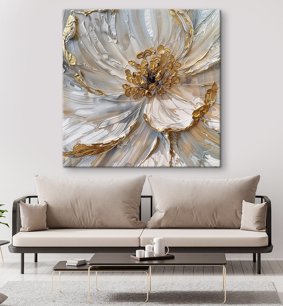Fiore dai contorni dorati — ambiente 2