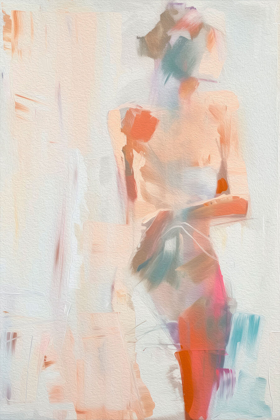 Figura in toni pastello — design completo