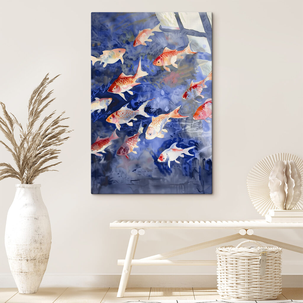Koi nella luce blu — ambiente 3