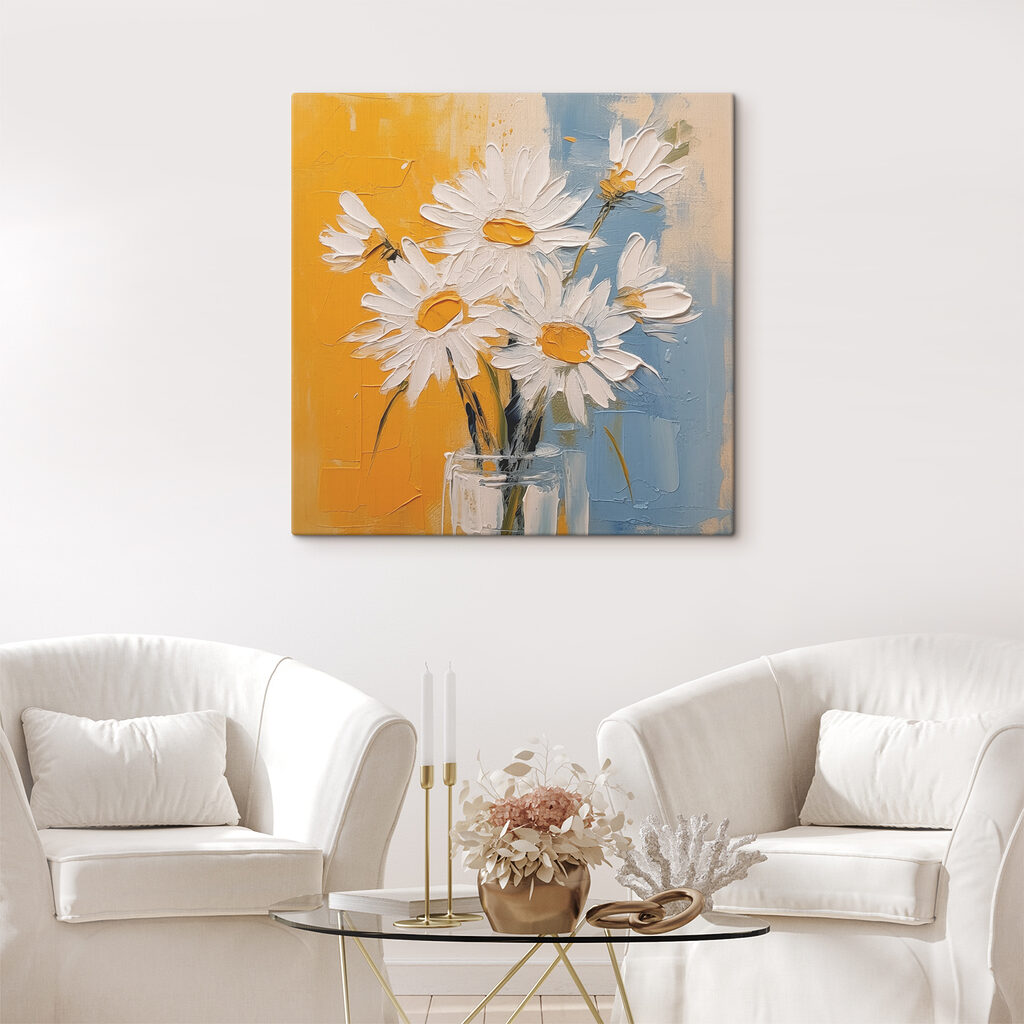Margherite su giallo-blu — ambiente 2