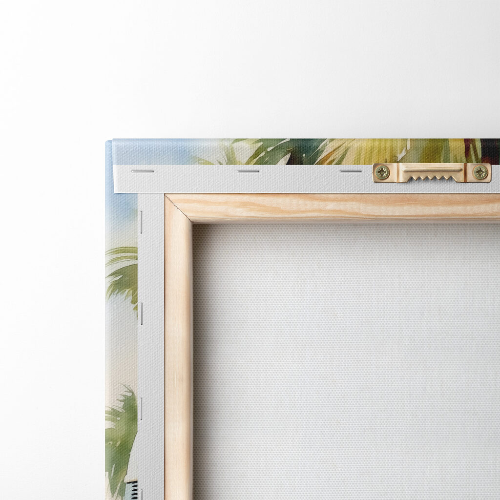 Furgone tra le palme — retro