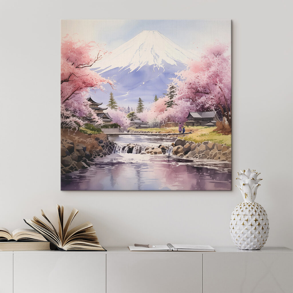 Fioritura incornicia il monte — ambiente 2