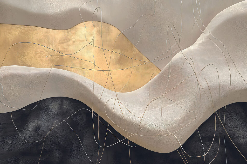 Linee su grigio ondulato — design completo